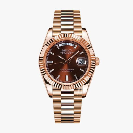 Seikojust | Daydate Rose Gold Chocolate
