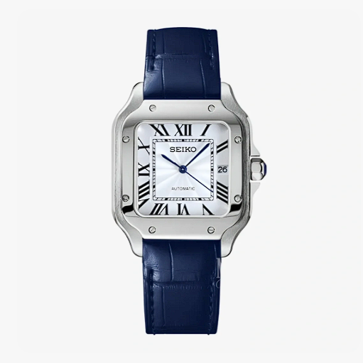 Santeiko | White Blue Leather